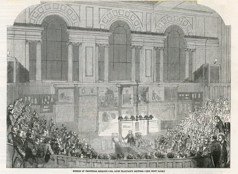 Muzeum praktické geologie - přednáška Dr Lyon Playfairs od English School