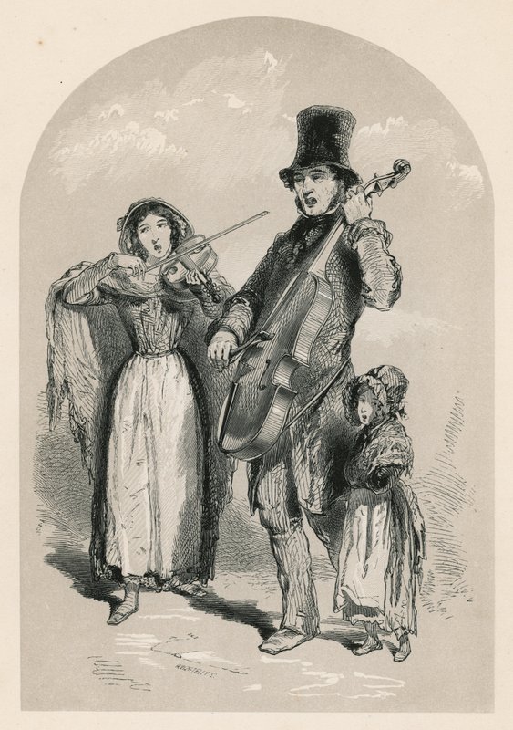 Hudba na ulici, 1849 od English School