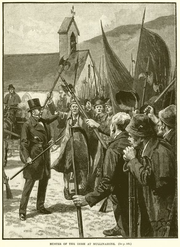Shromáždění Irů v Mullinahone od English School