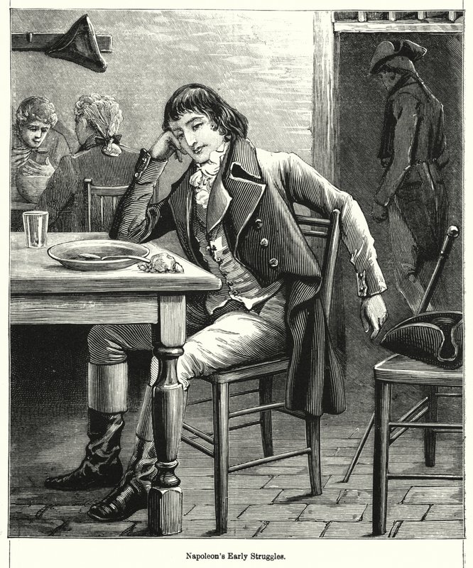 Napoleonovy rané boje (rytina) od English School