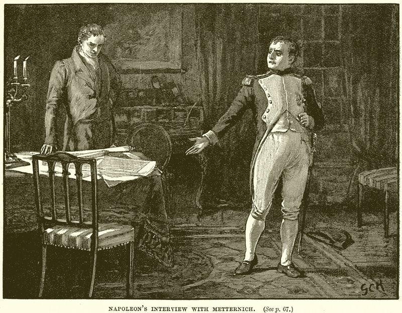 Napoleonův rozhovor s Metternichem od English School
