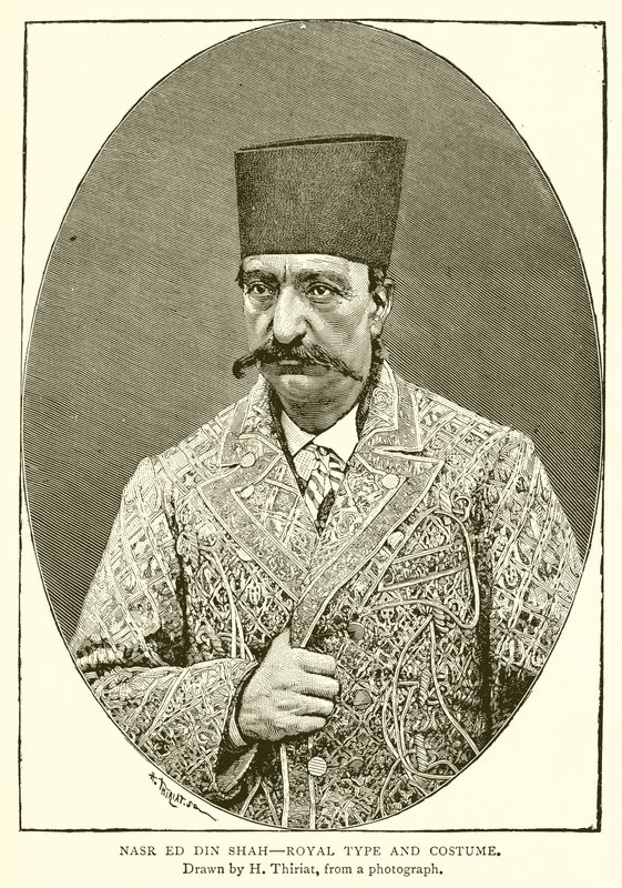 Nasr ed din Shah - královský typ a kostým od English School