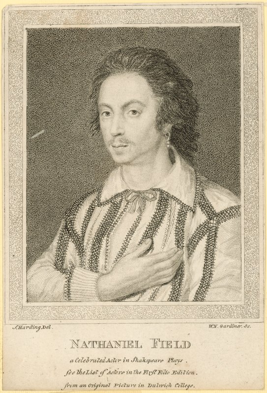 Nathaniel Field, slavný herec v Shakespearových hrách od English School