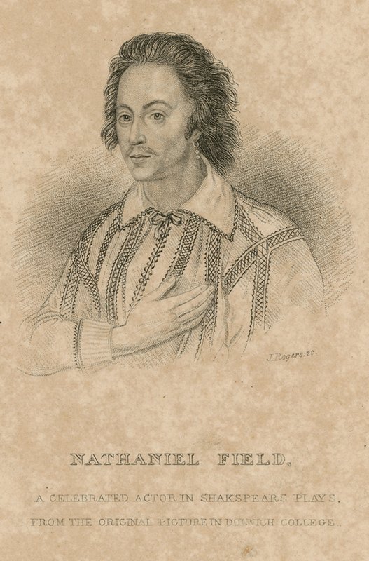 Nathaniel Field, slavný herec v Shakespearových hrách od English School