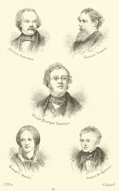 Hrají: Nathaniel Hawthorne, Charles Dickens, William Makepeace Thackeray, Charlotte Bronte, Thomas De Quincey od English School