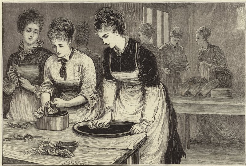 National Training School of Cookery v South Kensington od English School