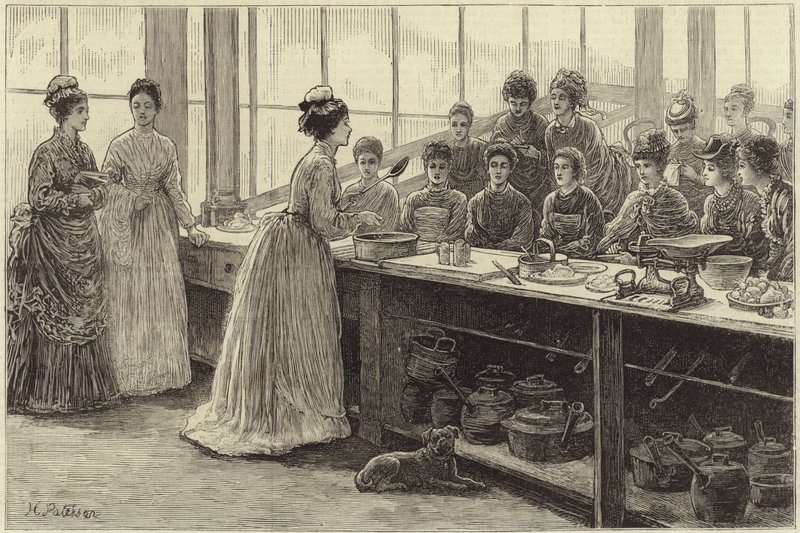 National Training School of Cookery v South Kensington od English School
