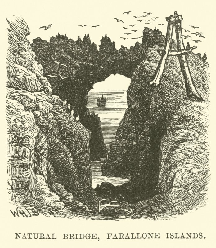 Přírodní most, Farallonské ostrovy od English School