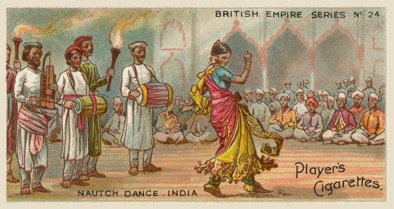 Nautch Dance, Indie (chromolitho) od English School