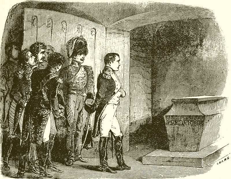 Napoleon u hrobu Fridricha Velikého od English School
