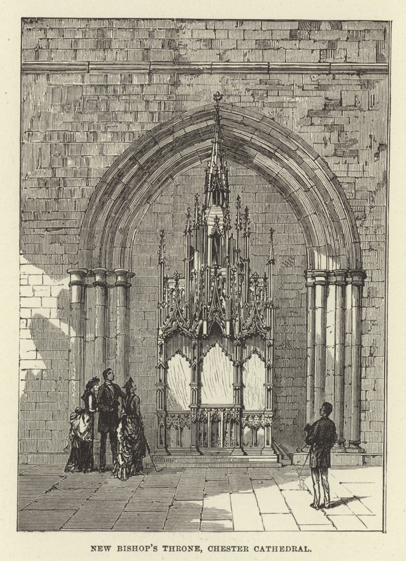 New Bishops Throne, Chester Cathedral od English School