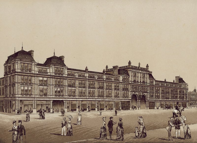 New Exchange Station, Liverpool (litografie) od English School