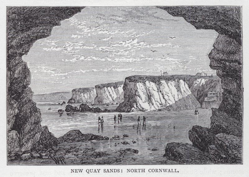New Quay Sands, North Cornwall (rytina) od English School