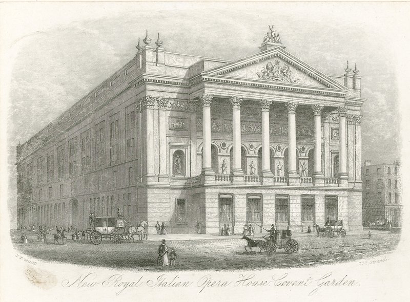 Nová královská italská opera, Covent Garden, Londýn od English School