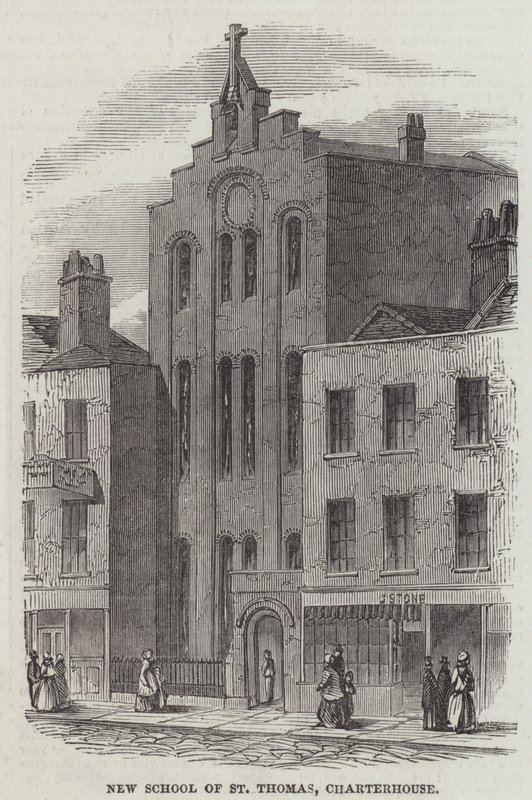 New School of St Thomas, Charterhouse (rytina) od English School