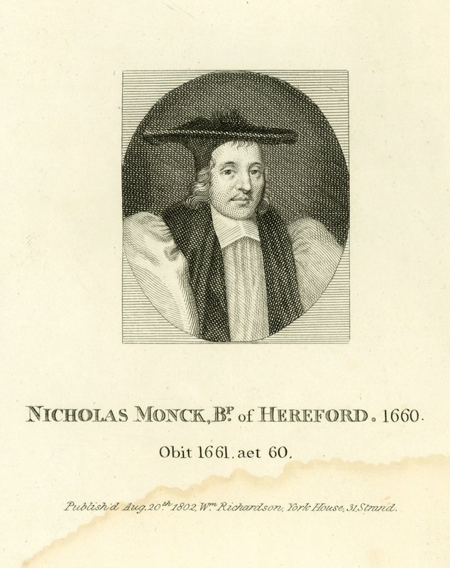 Nicholas Monck, biskup z Herefordu od English School