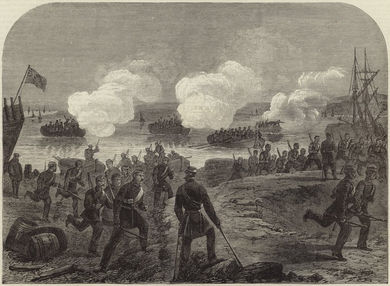 Noční útok Kent Artillery Volunteers v Ore Creek od English School