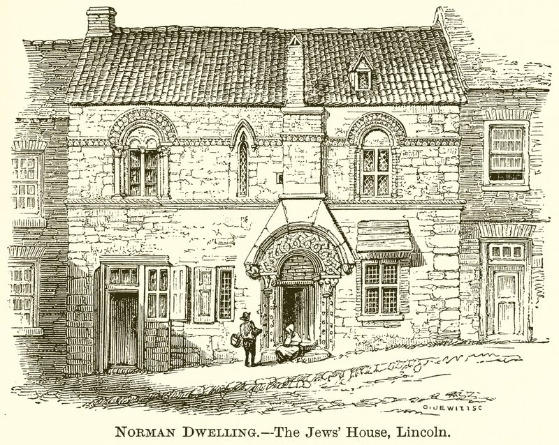 Norman Dwelling. Židovský dům, Lincoln od English School