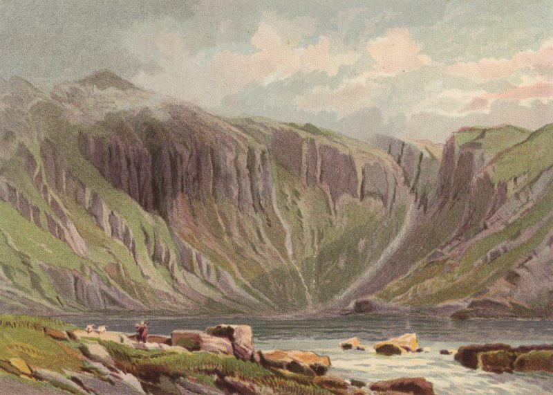 Severně od Walesu, Llyn Idwal (barevné lito) od English School