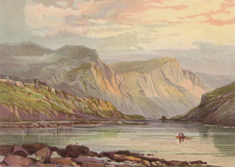 Severně od Walesu, Llyn Ogwen (barevné lito) od English School