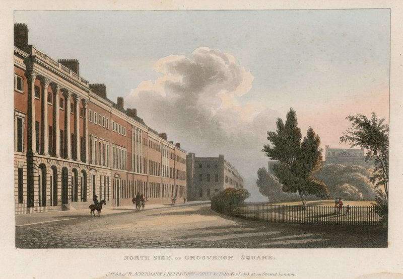 Severní strana Grosvenor Square od English School