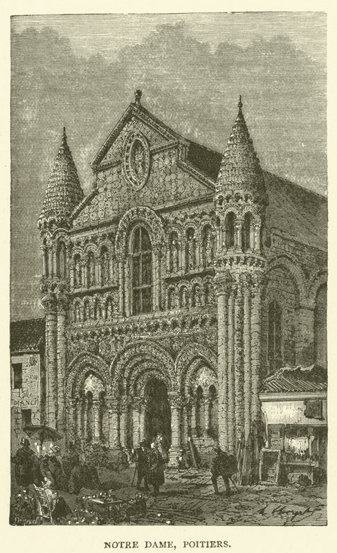 Notre Dame, Poitiers (rytina) od English School
