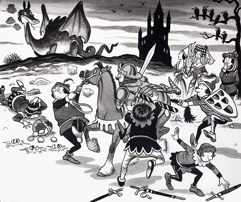 Ilustrace říkanky od English School