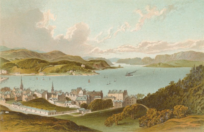 Oban Bay a zvuk Kerrera od English School