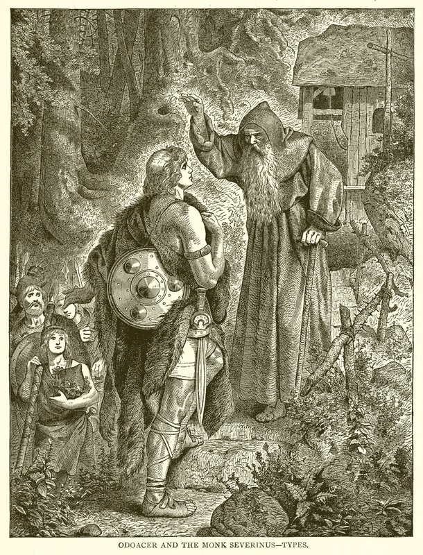 Odoacer a mnich Severinus - Typy od English School