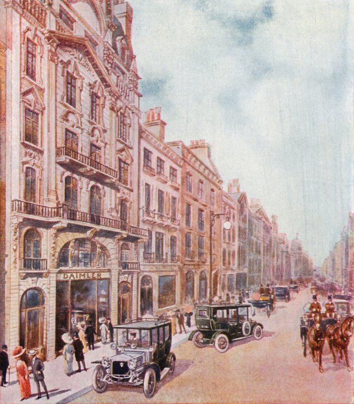 Kanceláře a showroomy společnosti Daimler v Pall Mall od English School