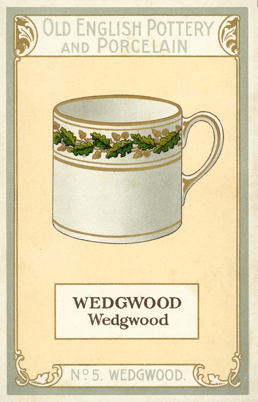 Stará anglická keramika a porcelán: Wedgwood (barevná litografie) od English School