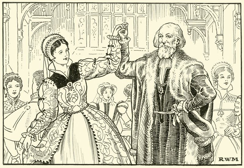Starý Sebastian Cabot Dancing (inkoust na papíře) od English School