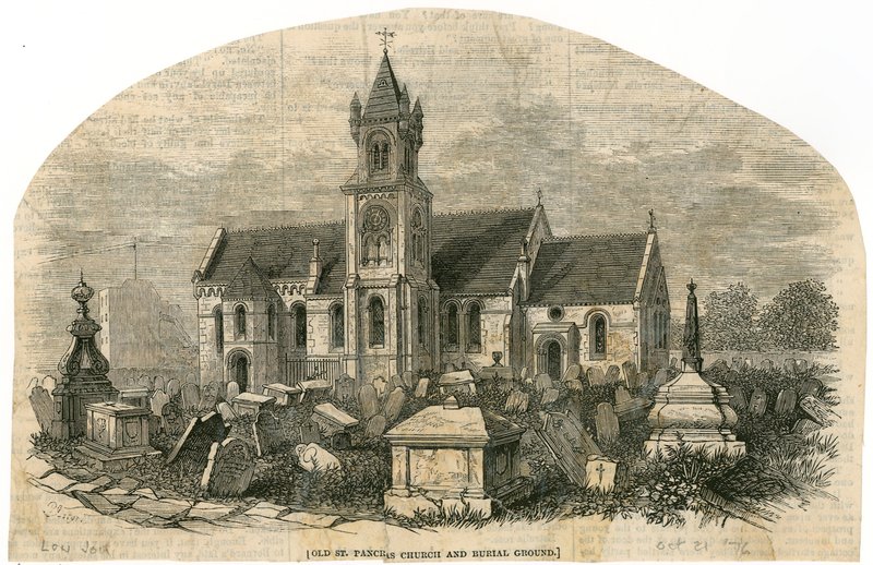 Old St Pancras Church, Londýn a pohřebiště od English School