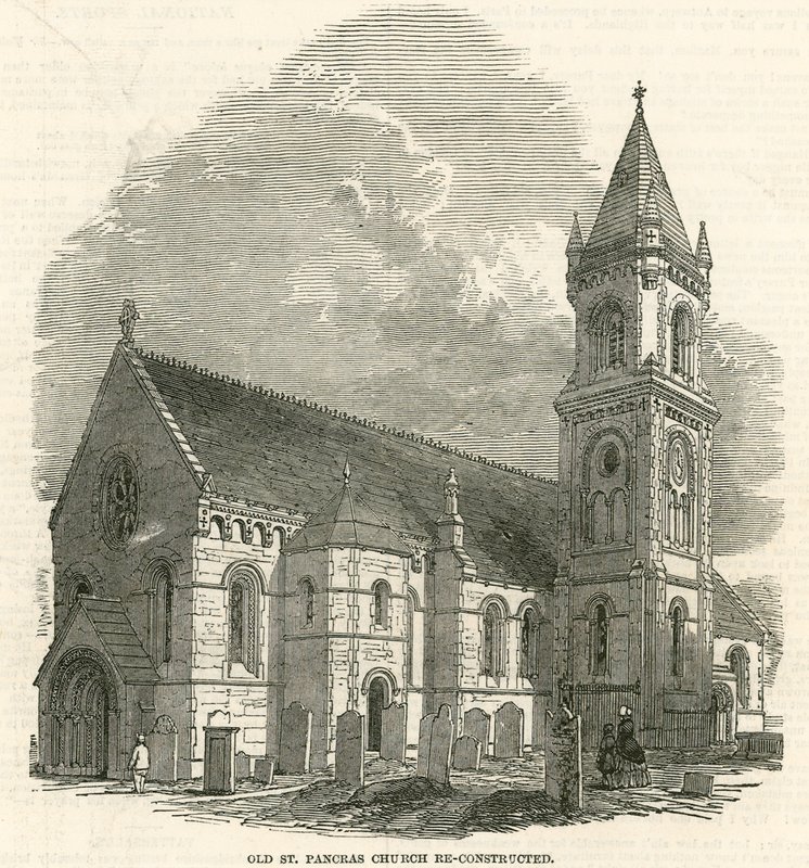 Old St Pancras Church, Londýn, rekonstruován od English School
