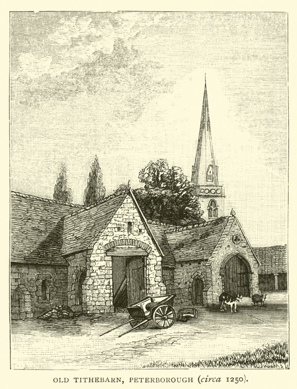 Old Tithebarn, Peterborough, cca 1250 od English School