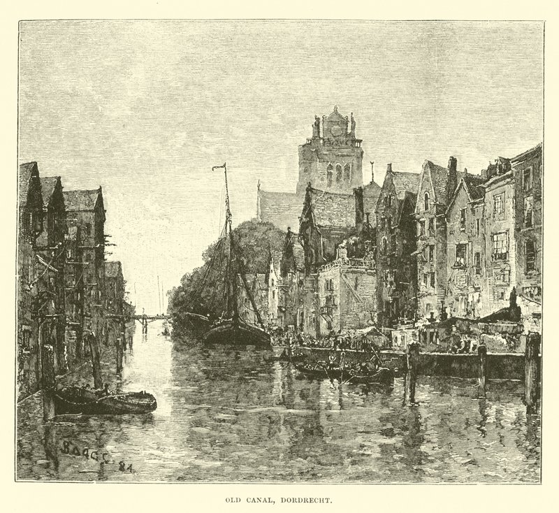 Starý kanál, Dordrecht od English School