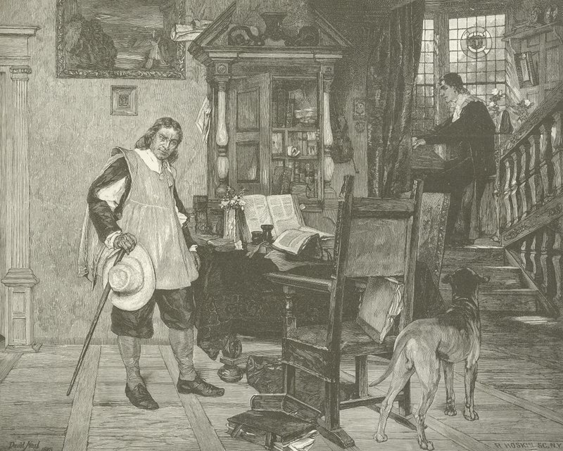 Oliver Cromwell navštíví Miltona od English School