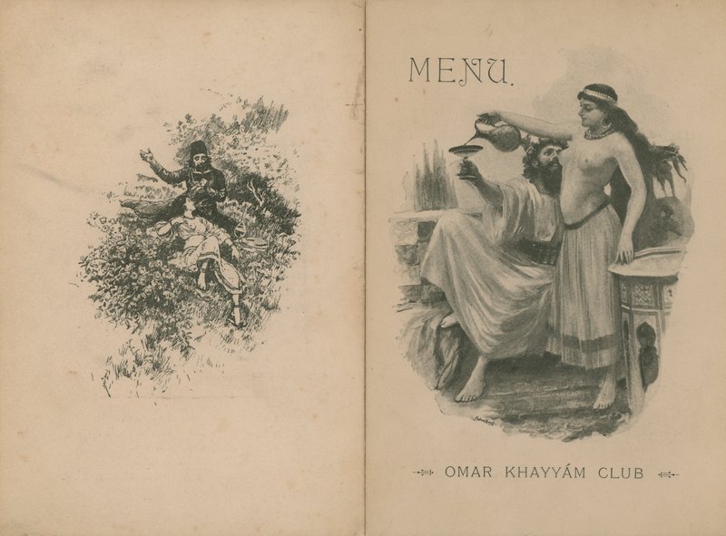 Večerní menu klubu Omar Khayyam od English School