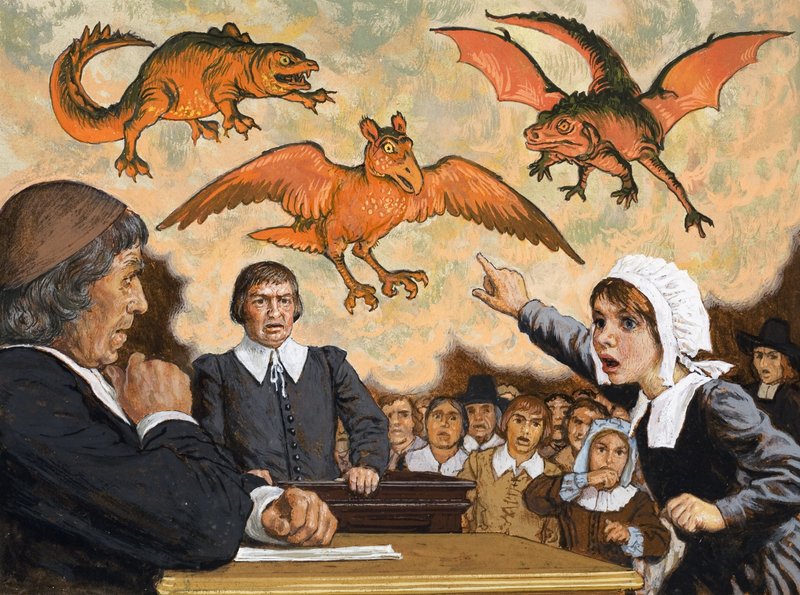 O soudu, když Satan přišel do Salemu od English School