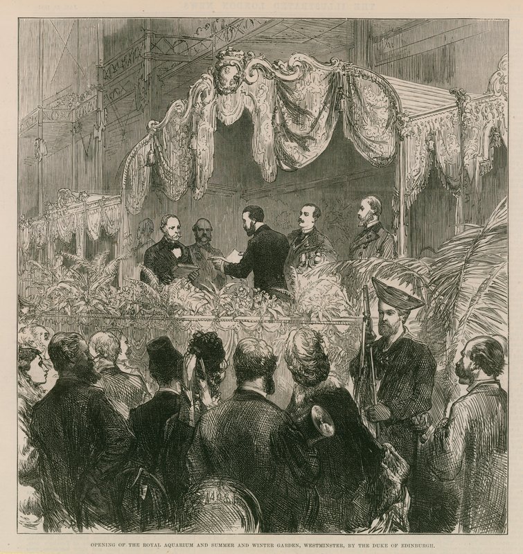 Otevření Královského akvária od English School