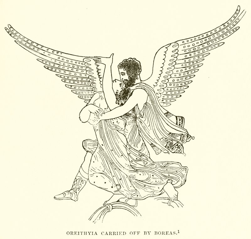 Oreithyii odnesl Boreas od English School