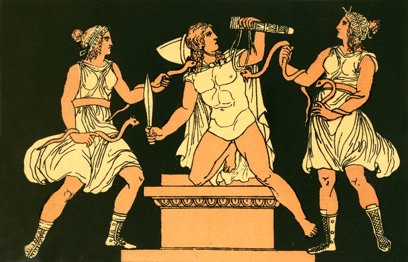 Orestes a Fúrie od English School