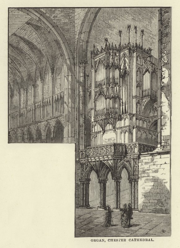 Varhany, Chester Cathedral od English School