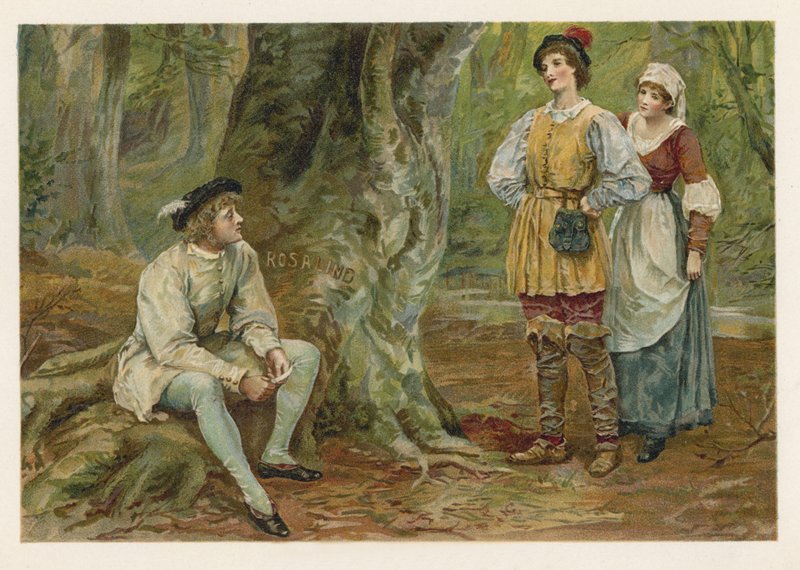 Orlando a Rosalind ve filmu Jak se vám líbí od English School