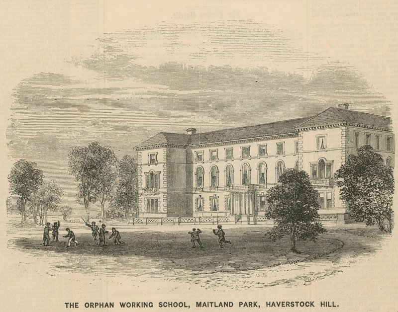 Orphan Working School, v Maitland Park, Haverstock Hill od English School