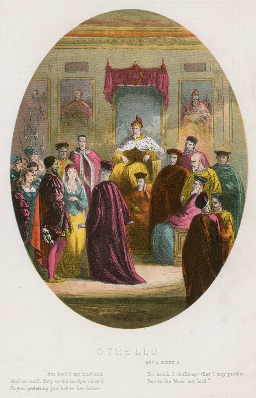Othello, scéna 1. dějství iii od English School