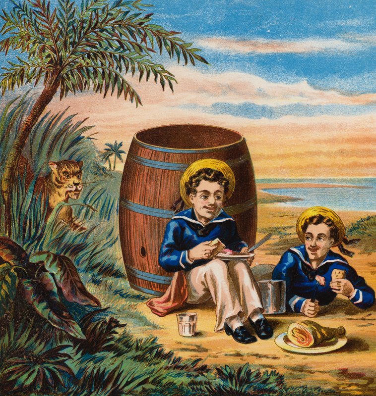 Naši námořníci (barevná litografie) od English School