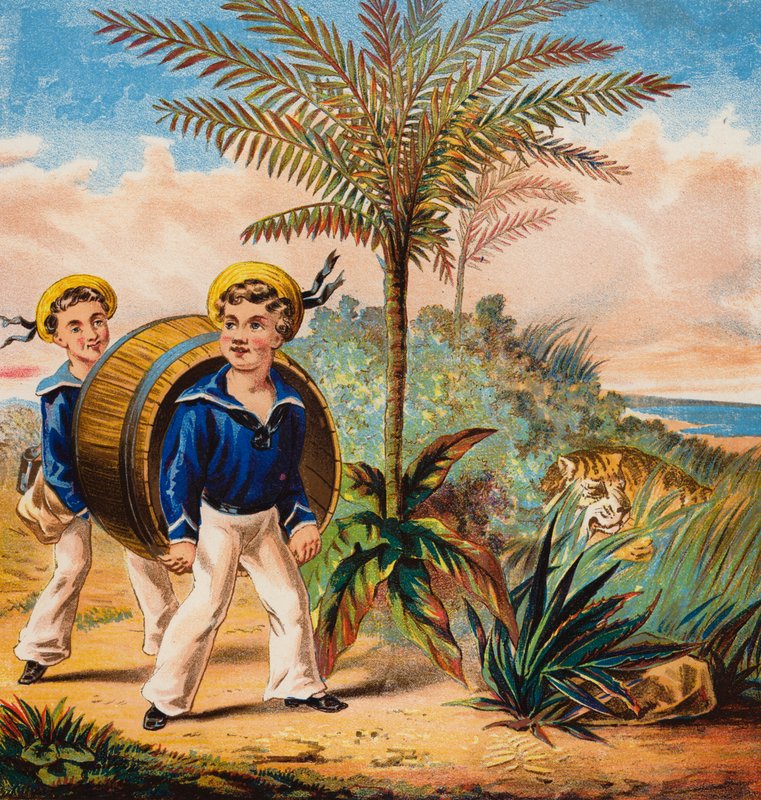 Naši námořníci (barevná litografie) od English School