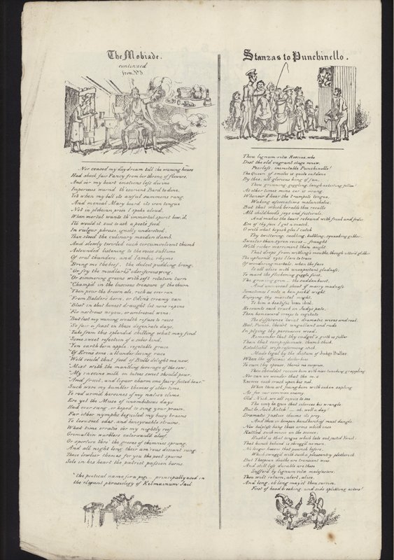 Stránka z letáku o glasgowském veletrhu, vydaného 23. července 1835 (rytina) od English School