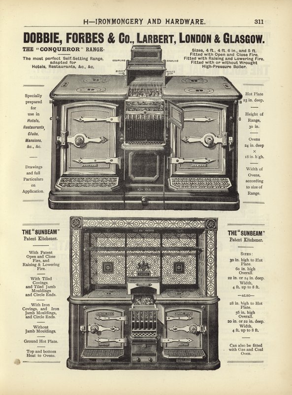 Stránka z Kompendia architektů, geodetů a inženýrů z roku 1892 od English School